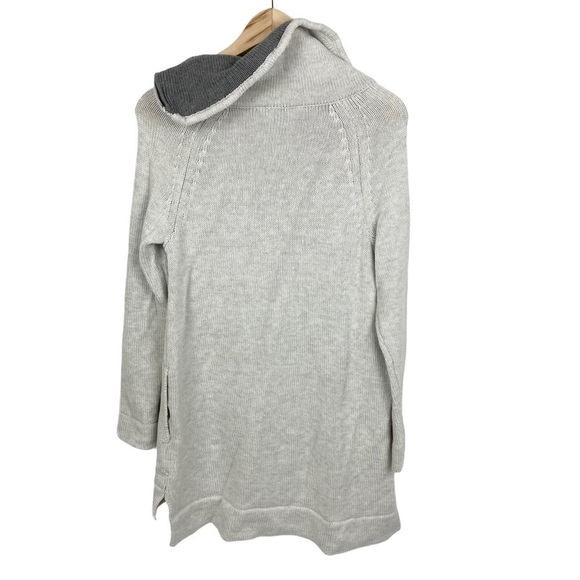 SOFT SURROUNDINGS | Ivory & Gray Tunic Cowl Neck - Picture 3 of 14